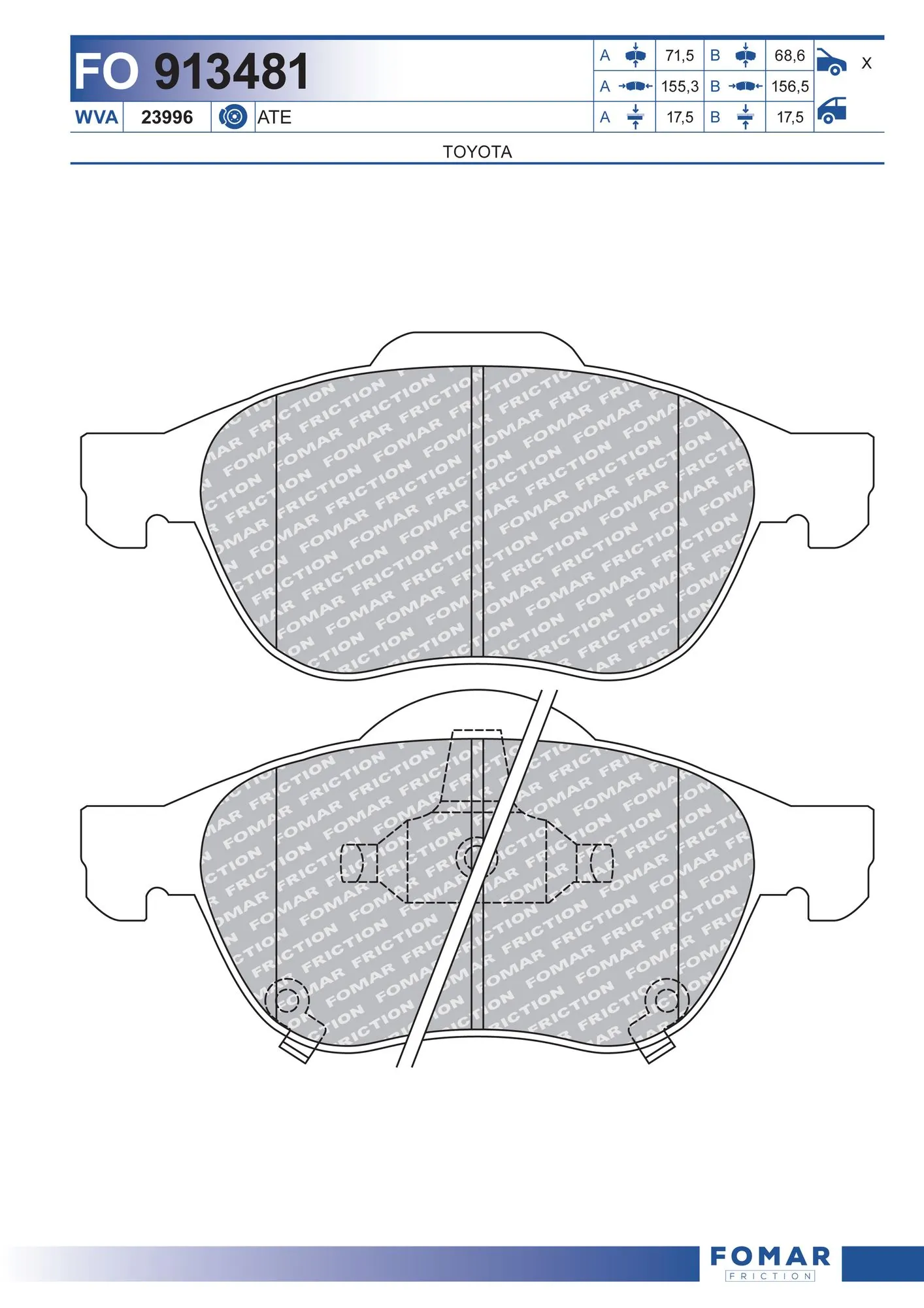 Brake Pad Set, disc brake